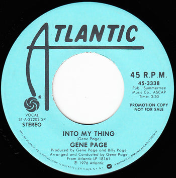 Into My Thing - Page, Gene
