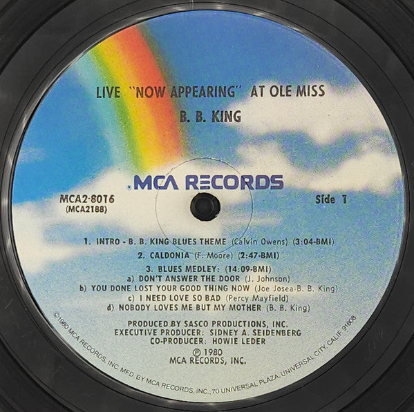 B.B. King "now Appearing" At Ole Miss - King, B.B.