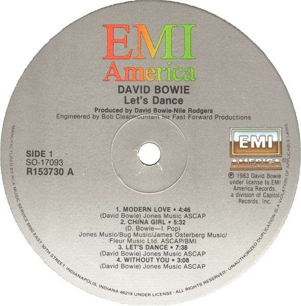 Let's Dance - Bowie, David