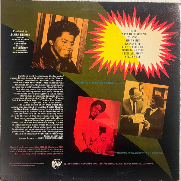 "Live" At The Apollo Volume II (Part 1) - Brown, James & His Famous Flames