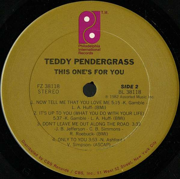 This One's For You - Pendergrass, Teddy