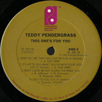 This One's For You - Pendergrass, Teddy