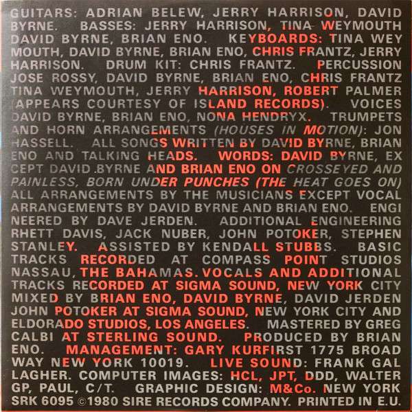 Remain In Light - Talking Heads