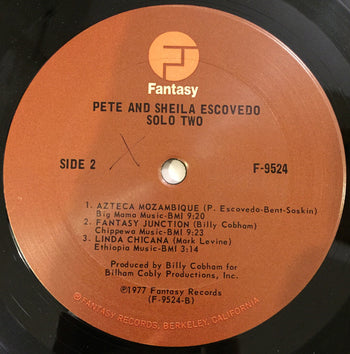 Solo Two - Escovedo, Pete & Sheila