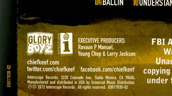 Finally Rich - Chief Keef [CD]