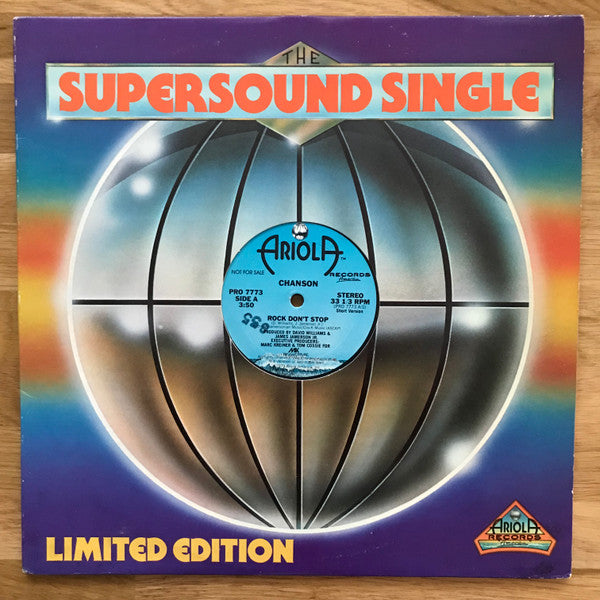 Rock Don't Stop - Chanson