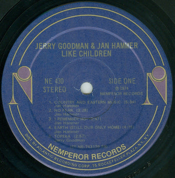 Like Children - Goodman, Jerry & Jan Hammer