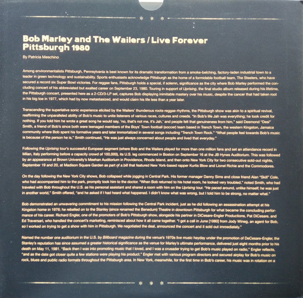 Live Forever (The Stanley Theatre, Pittsburgh, PA, - Marley, Bob & The Wailers