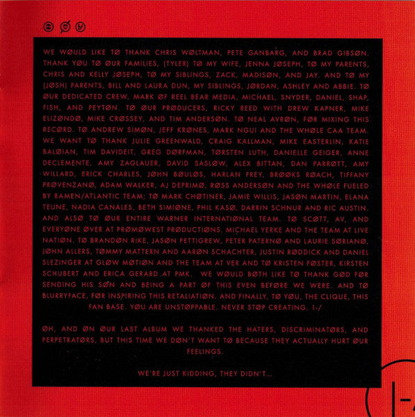 Blurryface - Twenty One Pilots [CD]