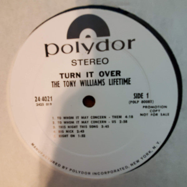 (Turn It Over) - Williams, Tony Lifetime