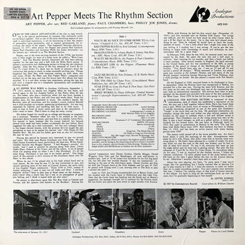 Art Pepper Meets The Rhythm Section - Pepper, Art
