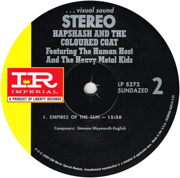 Featuring The Human Host And The Heavy Metal Kids - Hapshash & The Coloured Coat
