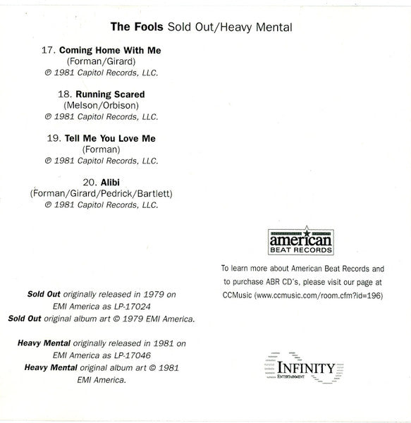 Sold Out / Heavy Mental - Fools, The