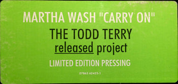 Carry On (The Todd Terry Released Project) - Wash, Martha