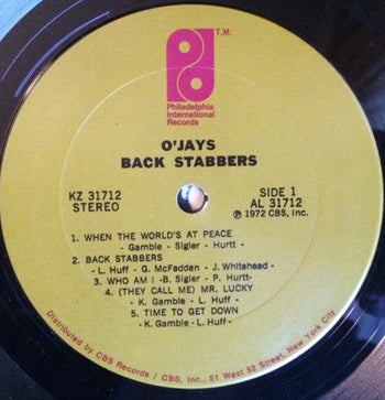 Back Stabbers - O'Jays
