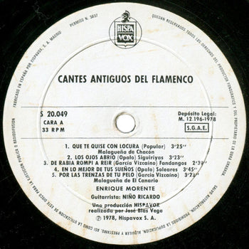 Cantes Antiguos Del Flamenco - Morente, Enrique