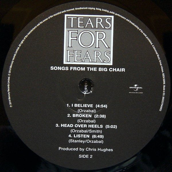 Songs From The Big Chair - Tears For Fears