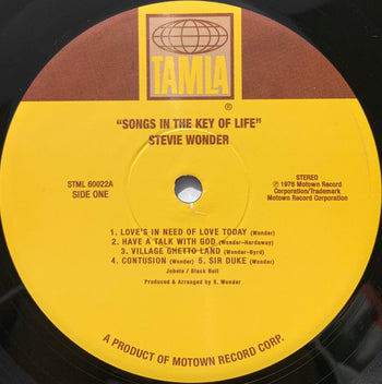 Songs In The Key Of Life - Wonder, Stevie