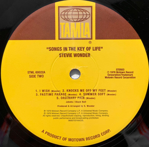 Songs In The Key Of Life - Wonder, Stevie