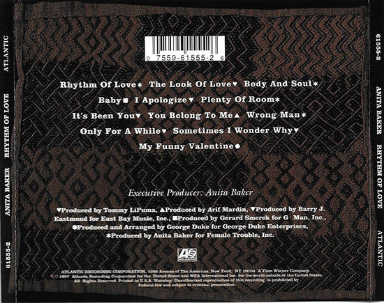 Rhythm Of Love - Baker, Anita
