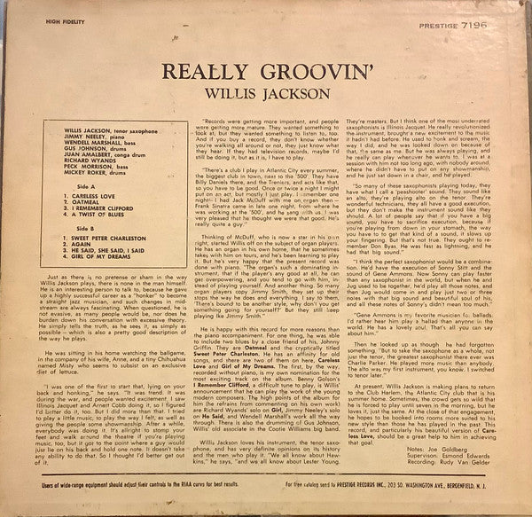 Really Groovin' - Jackson, Willis