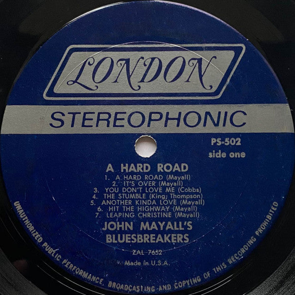 A Hard Road - Mayall, John & The Bluebreakers