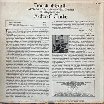 Transit Of Earth And The Nine Billion Names Of God - Clarke ,C. Arthur