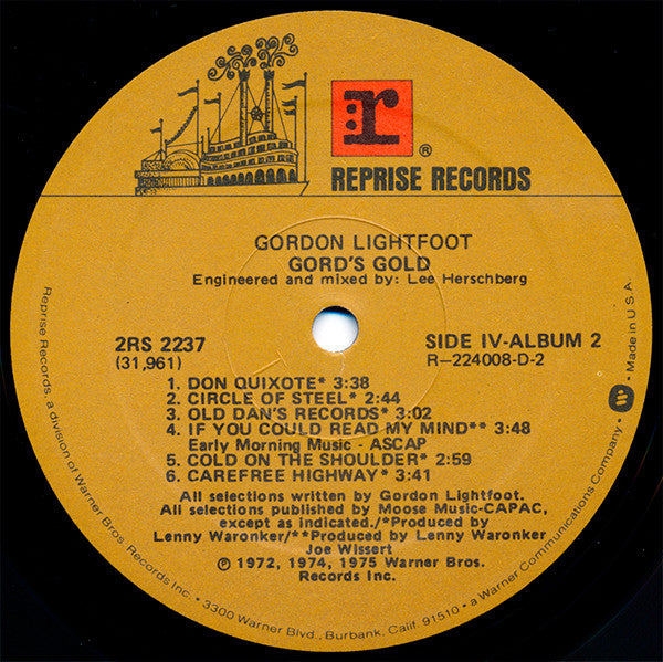 Gord's Gold - Lightfoot, Gordon