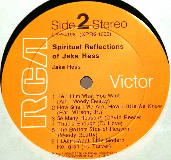 Spiritual Reflections Of - Hess, Jake