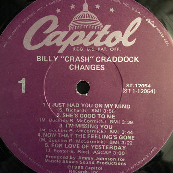 Changes - Craddock, Billy "crash"