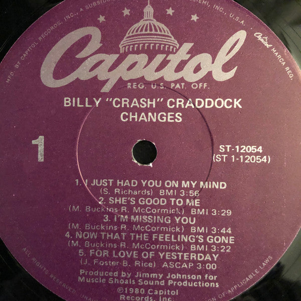 Changes - Craddock, Billy "crash"