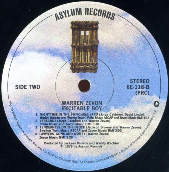 Excitable Boy - Zevon, Warren