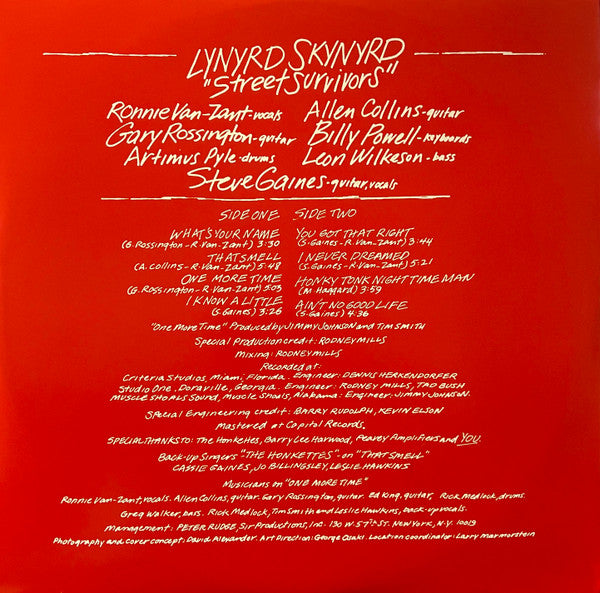 Street Survivors [Vinyl] - Lynyrd Skynyrd