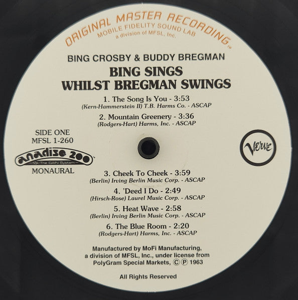 Bing Sings Whilst Bregman Swings - Crosby, Bing