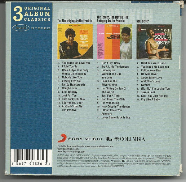 3 Original Album Classics - Franklin, Aretha