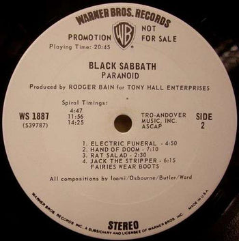 Paranoid - Black Sabbath