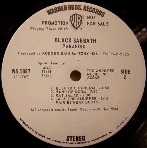 Paranoid - Black Sabbath
