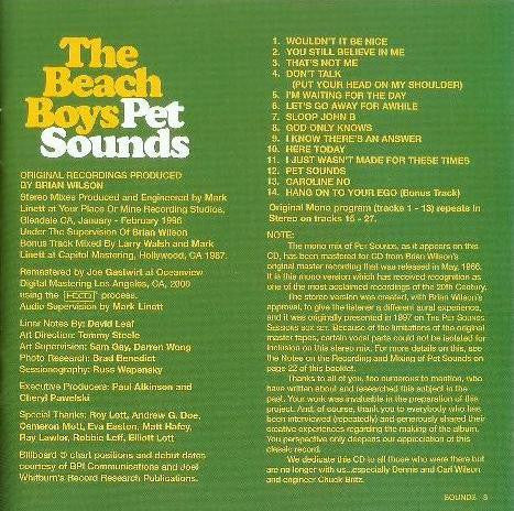 Pet Sounds - Stereo & Mono - Beach Boys
