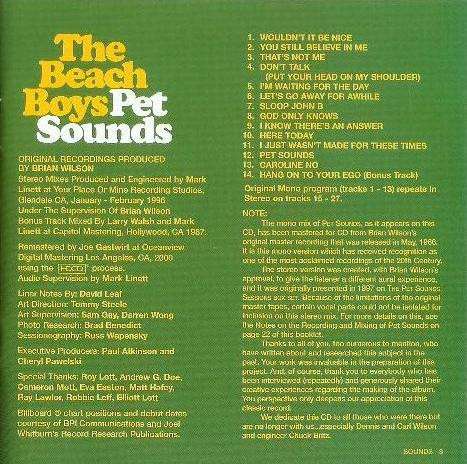 Pet Sounds - Stereo & Mono - Beach Boys