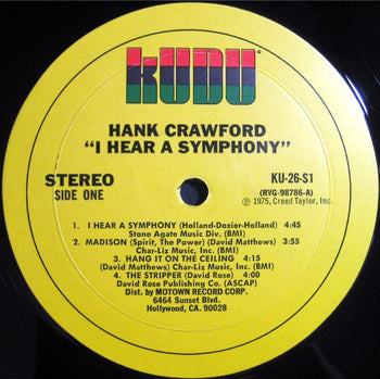 I Hear A Symphony - Crawford, Hank