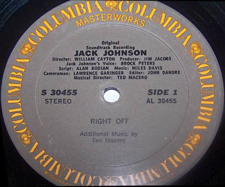 Jack Johnson Original Soundtrack Recording - Davis, Miles