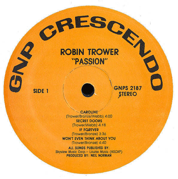 Passion - Robin Trower