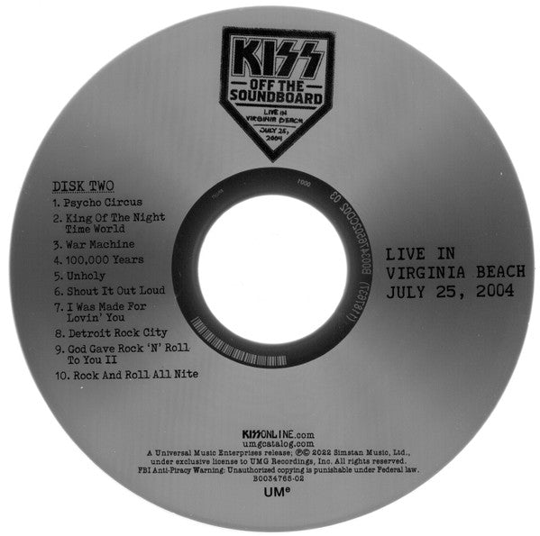 Kiss Off The Soundboard: Live In Virginia Beach - Kiss