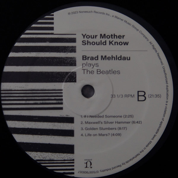 Your Mother Should Know: Brad Mehldau Plays The Be - Mehldau, Brad