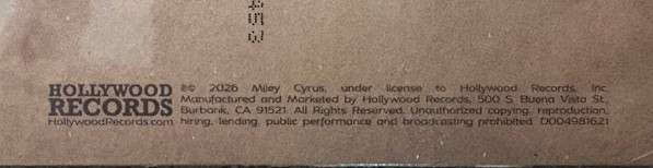 Younger You (From the Hannah Montana 20th Anniversary Special) - Miley Cyrus (feat. Lainey Wilson) [7"]