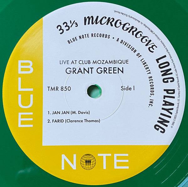 Live At Club Mozambique - Green, Grant