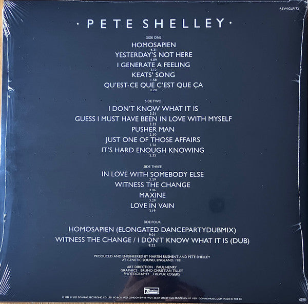 Homosapien - Shelley, Pete