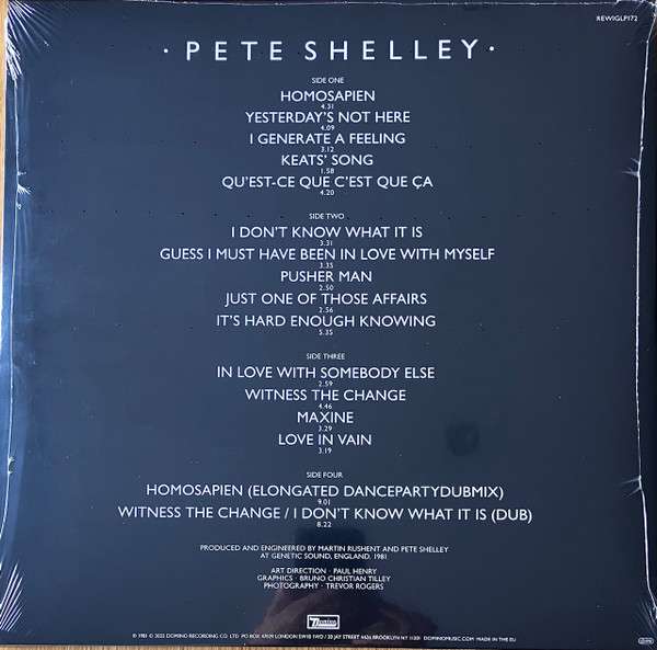 Homosapien - Shelley, Pete
