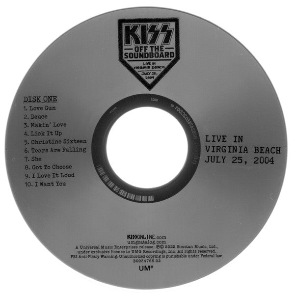 Kiss Off The Soundboard: Live In Virginia Beach - Kiss