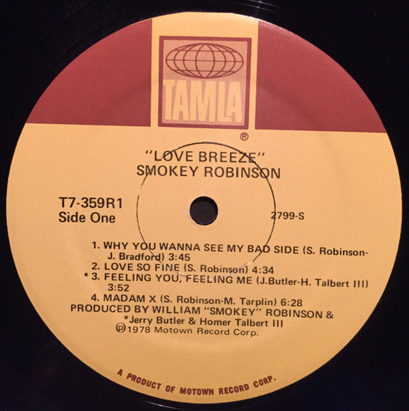 Love Breeze  - Robinson, Smokey